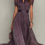 Fionnuala Long Dress in Opulent Fabric - Charlotte & Willow, styled look