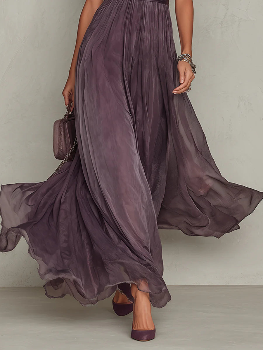 Fionnuala Long Dress in Opulent Fabric - Charlotte & Willow