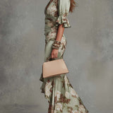 Ailbhe Green Asymmetrical Dress - Charlotte & Willow, detail