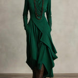 Katie | Asymmetric Maxi Tunic Dress