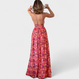 Romantic Floral Maxi Dress for Valentine's Day