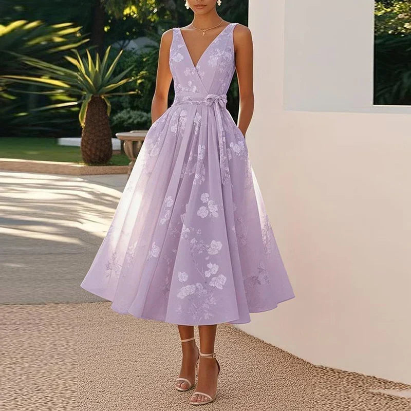 Órla - Chic Midi Dress - Charlotte & Willow, back