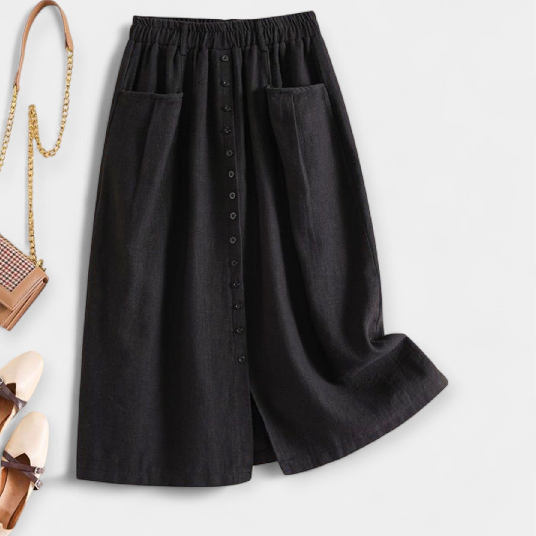 Nuala - Vintage-Inspired Midi Skirt - Charlotte & Willow, product photo 7