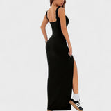 Sarah - Elegant Long Split Dress