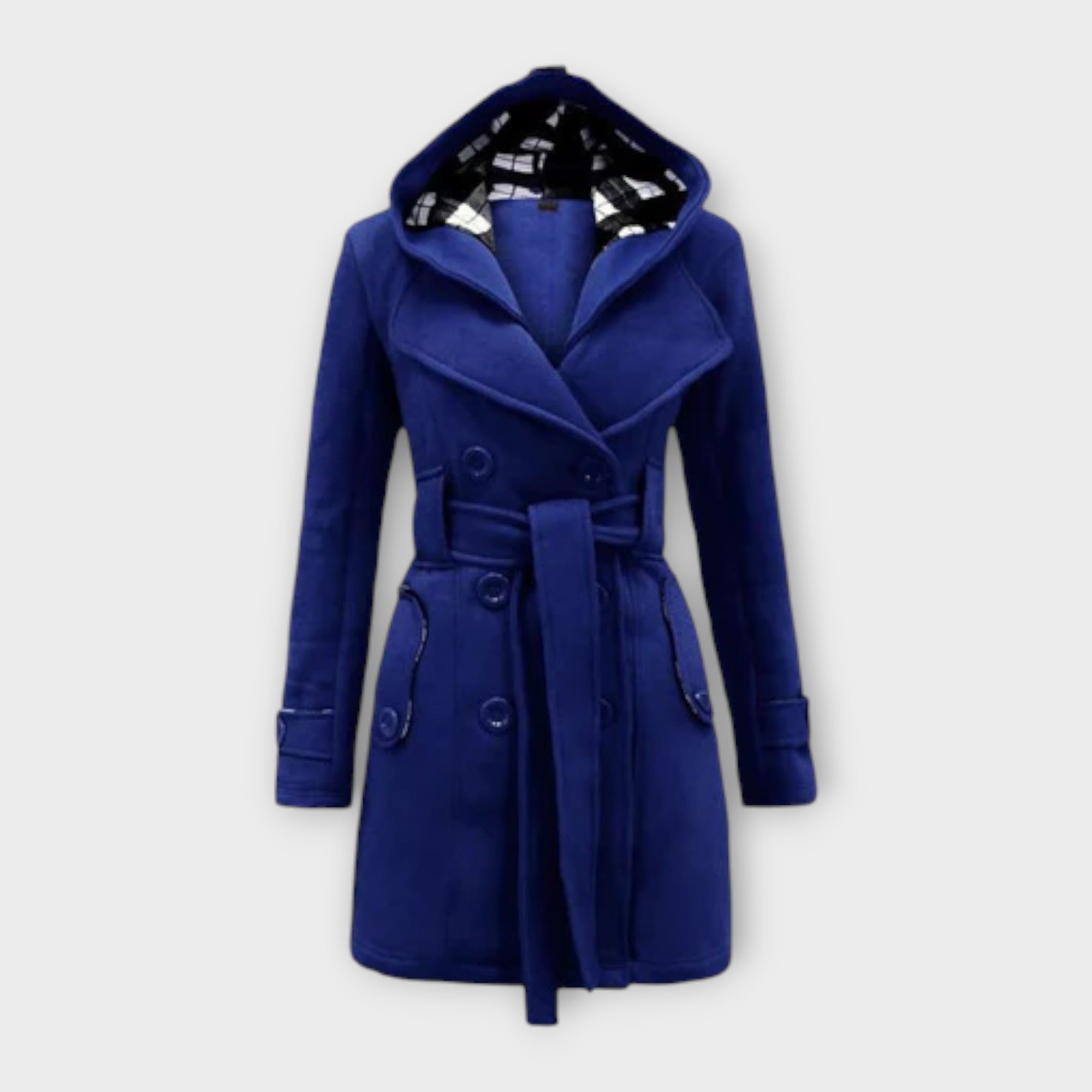 Gaëlle - Chic Fall Overcoat - Charlotte & Willow, back