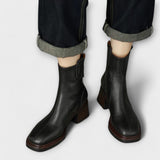Anaïs - Chic Leather Ankle Boots