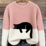 Bridget | Women's Sweatshirt with Cat Design