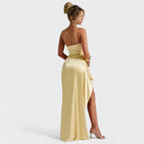 Clémence - Asymmetrical Satin Gown