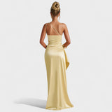 Clémence - Asymmetrical Satin Gown