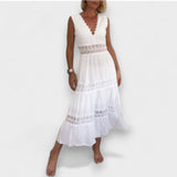 Céline - Elegant Long Lace Gown