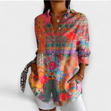 Justine - Stylish Floral Blouse