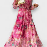 Inès - Floral Wrap Dress" could be rephrased as "Inès - Blooming Wrap Dress.