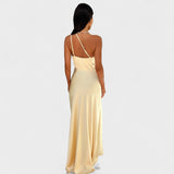 Anaïs - Elegant Satin Maxi Dress