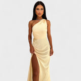 Anaïs - Elegant Satin Maxi Dress