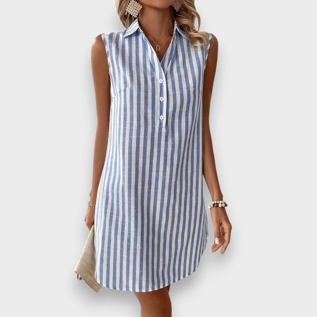 Ríona - Striped Dress Shirt - Charlotte & Willow
