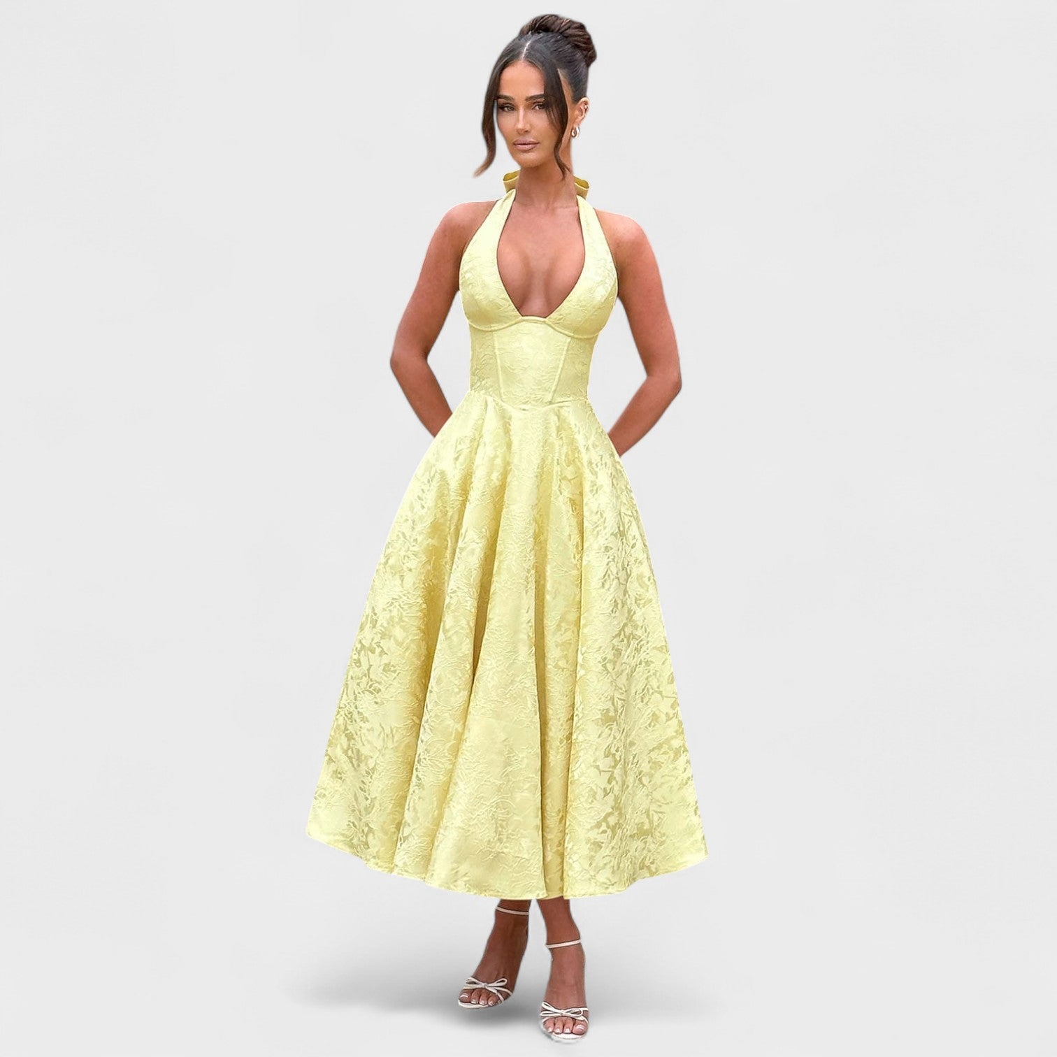 Medbh - Midi Length Corset Dress - Charlotte & Willow
