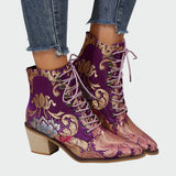 Céline - Ankle Boots with Oriental Design