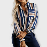 Clara - Breezy Striped Blouse