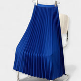 Céline - Elegant Long Pleated Skirt