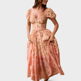 Élodie - Enchanting Floral Midi Dress