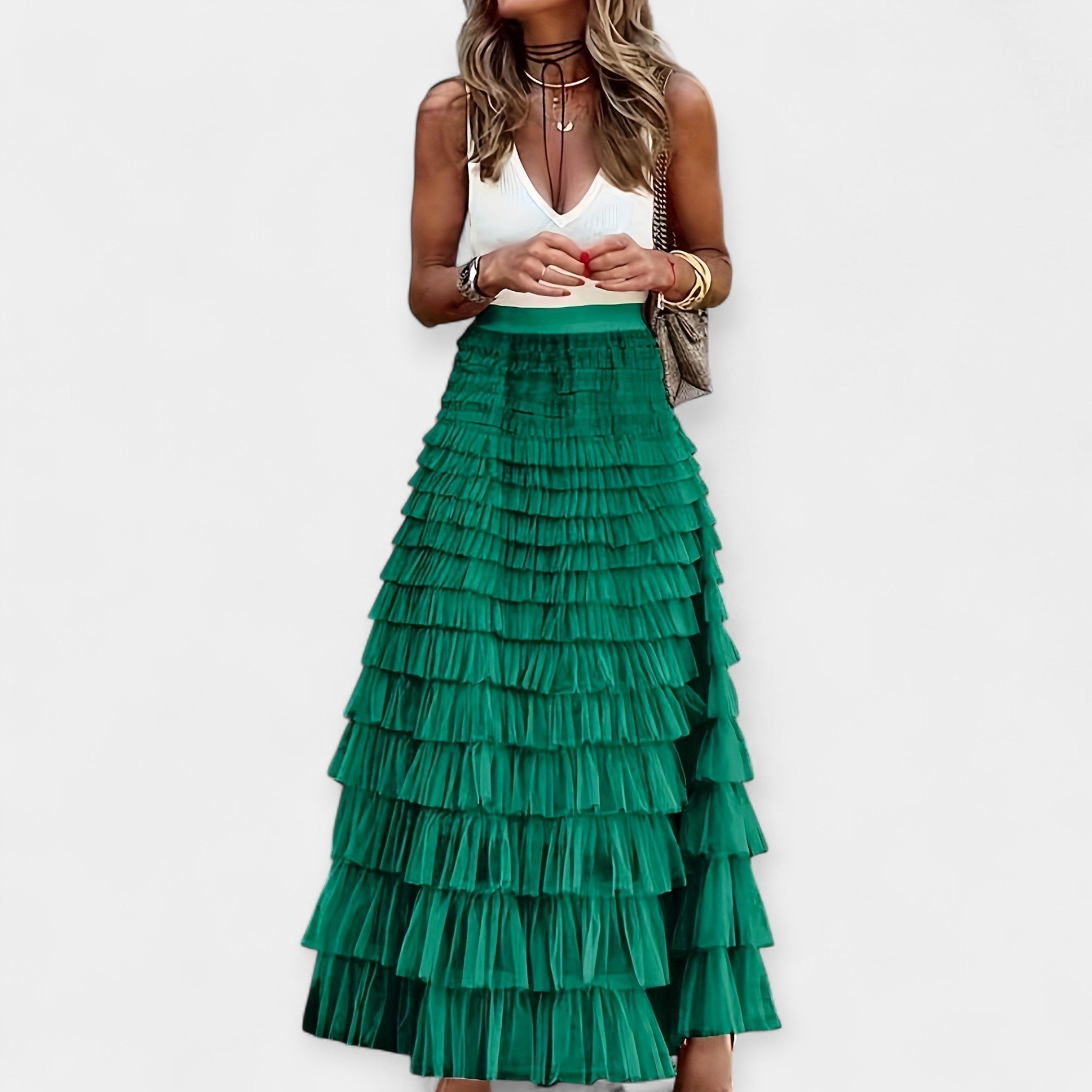 Aoibhinn - Bohemian Skirt - Charlotte & Willow, detail