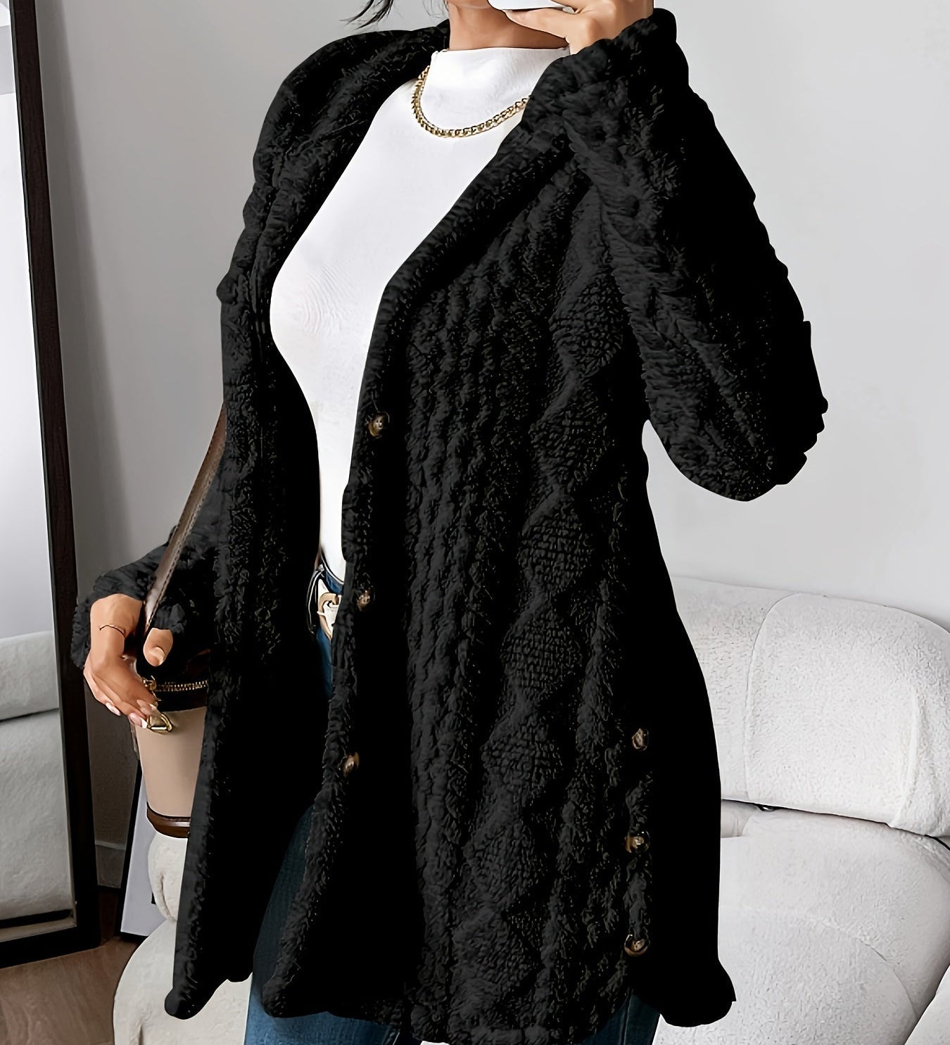 Róisín - Cozy Hooded Jacket - Charlotte & Willow, product photo 9