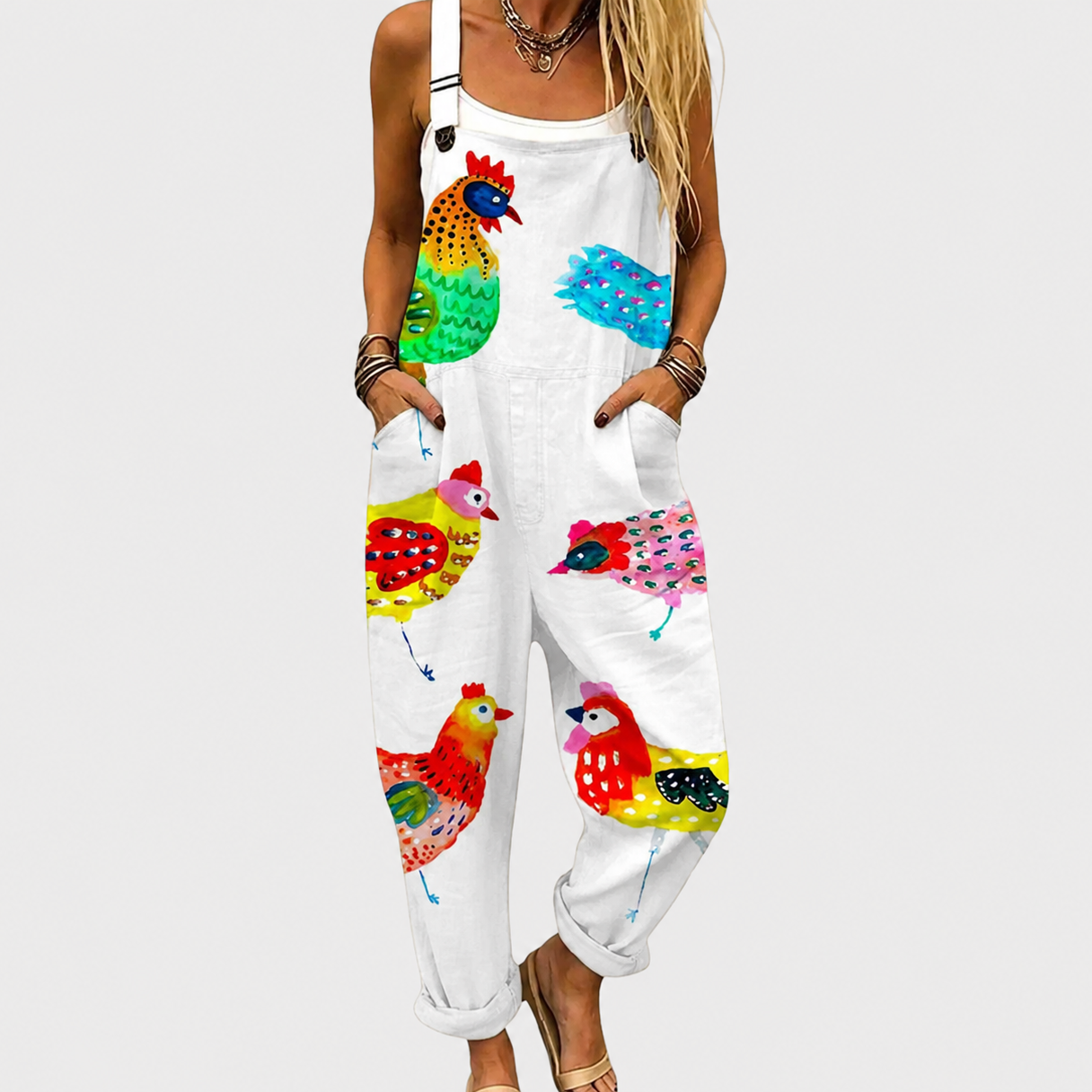 Bold Graphic Dungarees - Charlotte & Willow