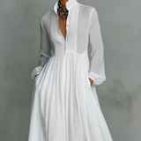 Veronica | Maxi Minimalist Linen Dress