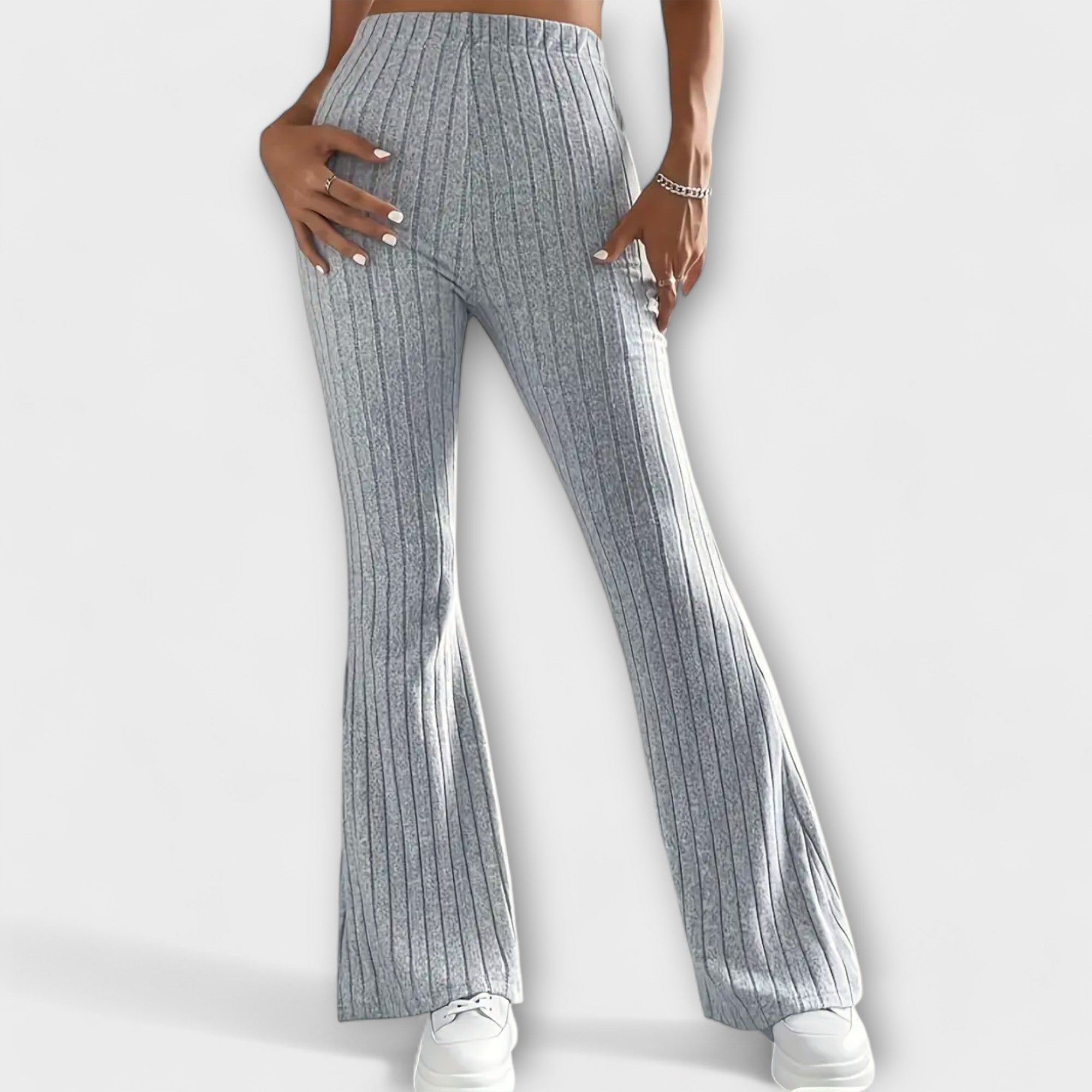 Niamh - Chic Wide-Leg Trousers - Charlotte & Willow, front
