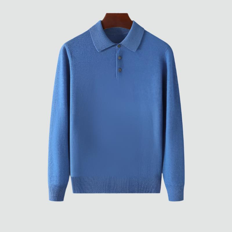 Ronan Cozy Polo Sweater - Charlotte & Willow, detail