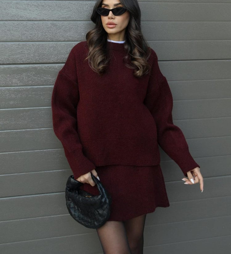 Ríona - Stylish Fall Ensemble - Charlotte & Willow, front
