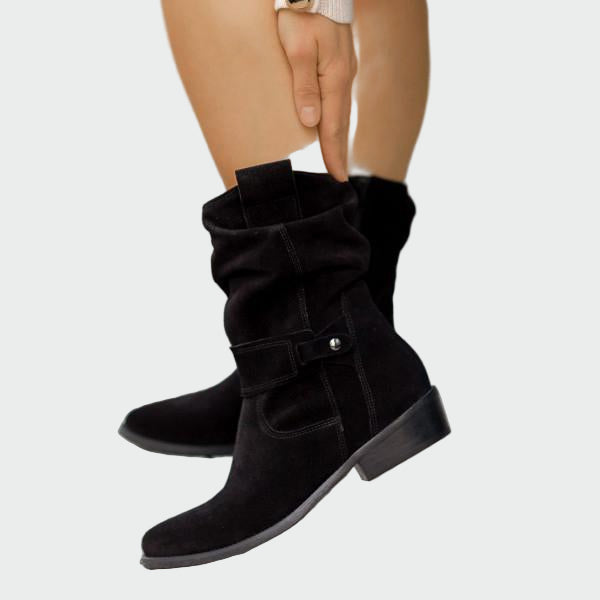 Noreen - Cozy Ankle Boots - Charlotte & Willow, styled look