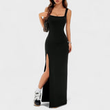 Sarah - Elegant Long Split Dress