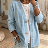 Dariah - Denim Button Coat