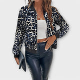 Margot - Chic Leopard Print Jacket