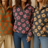Valentine's Day Oversized Floral Sweatshirt