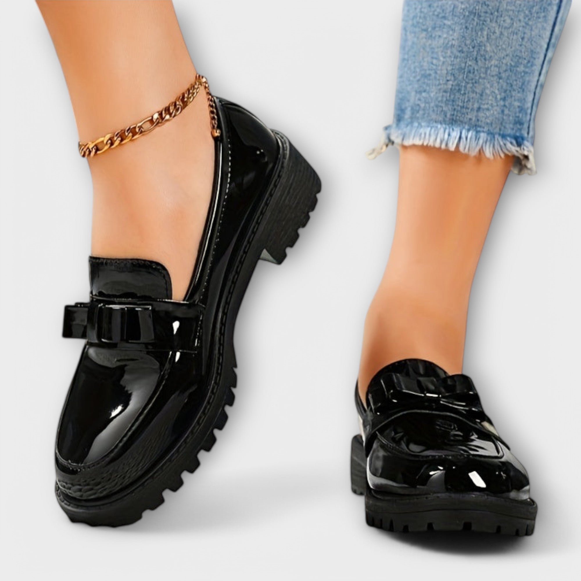 Dearbhla - Bow-Embellished Loafers - Charlotte & Willow