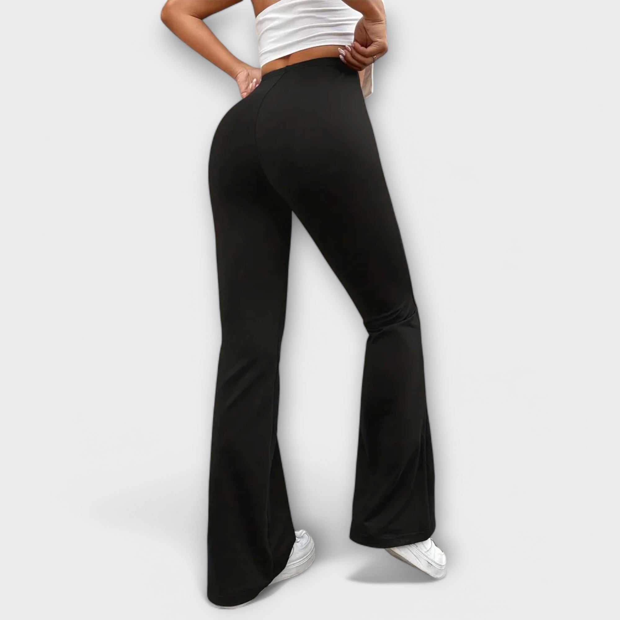 Aoibhinn - Chic Wide-Leg Trousers - Charlotte & Willow, front