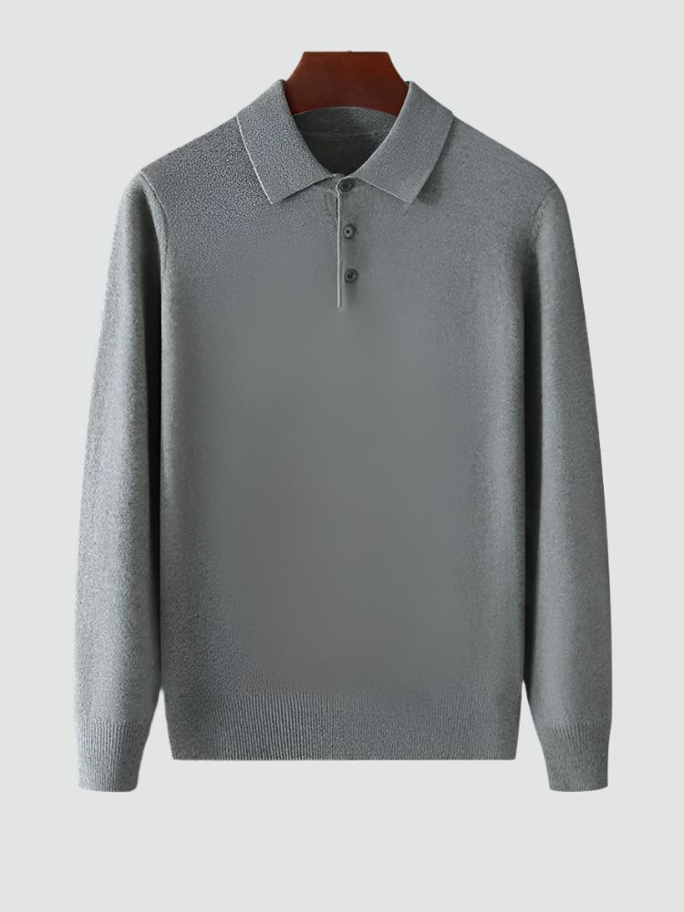 Inès - Pull Polo Laine