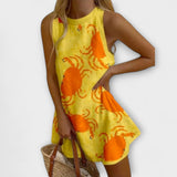 Inès - Mini Crab Print Dress