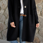 Simone Hooded Long Cardigan - Charlotte & Willow, front view