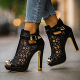Marie - Elegant Lace-Detail Heels