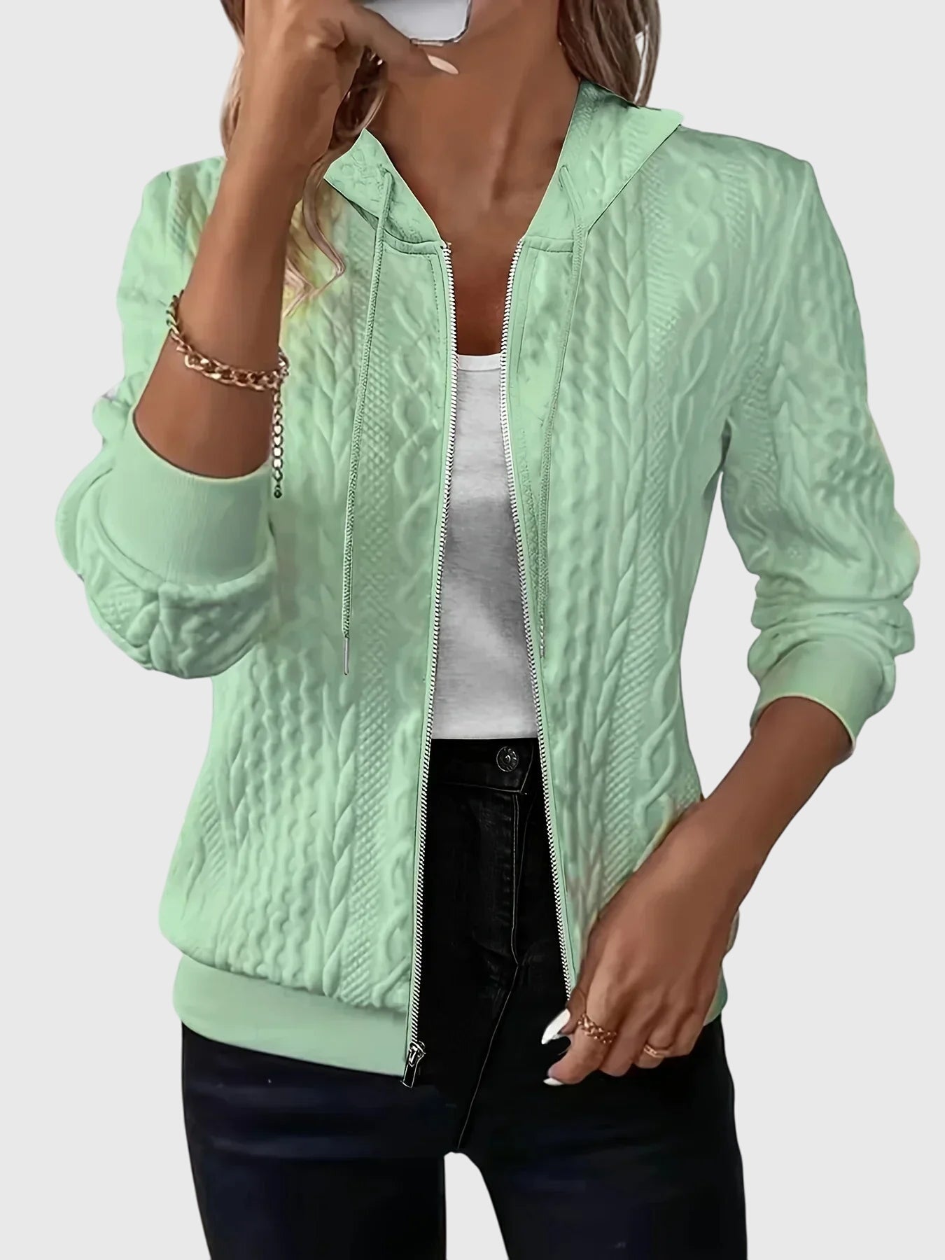 Audrey | Cardigan with Zipper