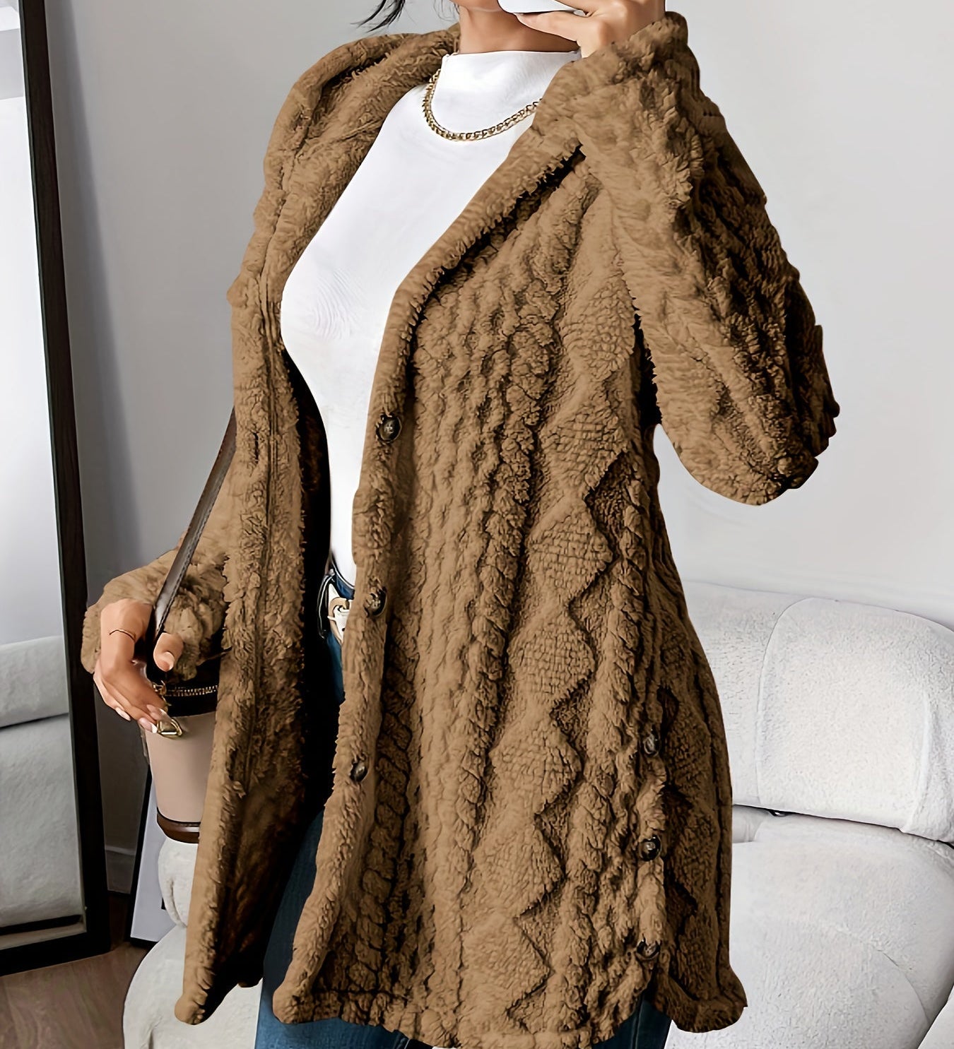 Róisín - Cozy Hooded Jacket - Charlotte & Willow, product photo 7