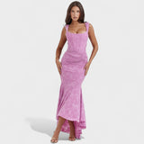 Inès - Elegant Sculpted Silhouette Dress