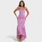 Inès - Elegant Sculpted Silhouette Dress