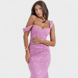 Inès - Elegant Sculpted Silhouette Dress