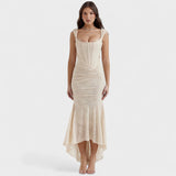 Inès - Elegant Sculpted Silhouette Dress
