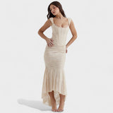 Inès - Elegant Sculpted Silhouette Dress