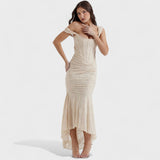 Inès - Elegant Sculpted Silhouette Dress